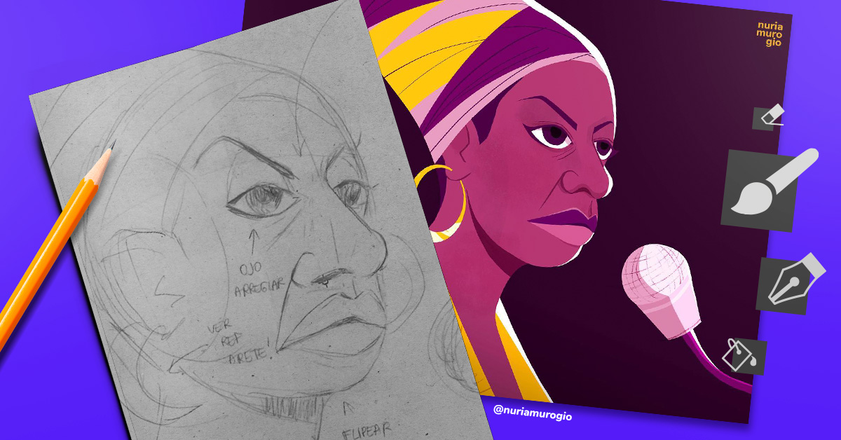 Ilustraciones digitales que no abandonaron el papel