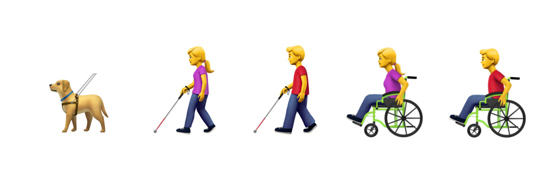 Los emojis de Apple que buscan la inclusión de las personas con discapacidad