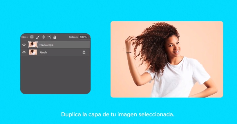 como calar cabello en psd paso 1