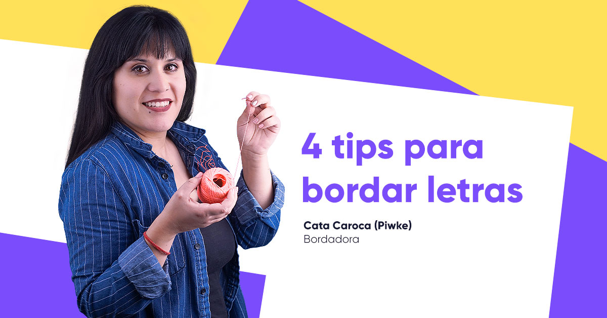 Tips: ¡Bordemos letras a mano!