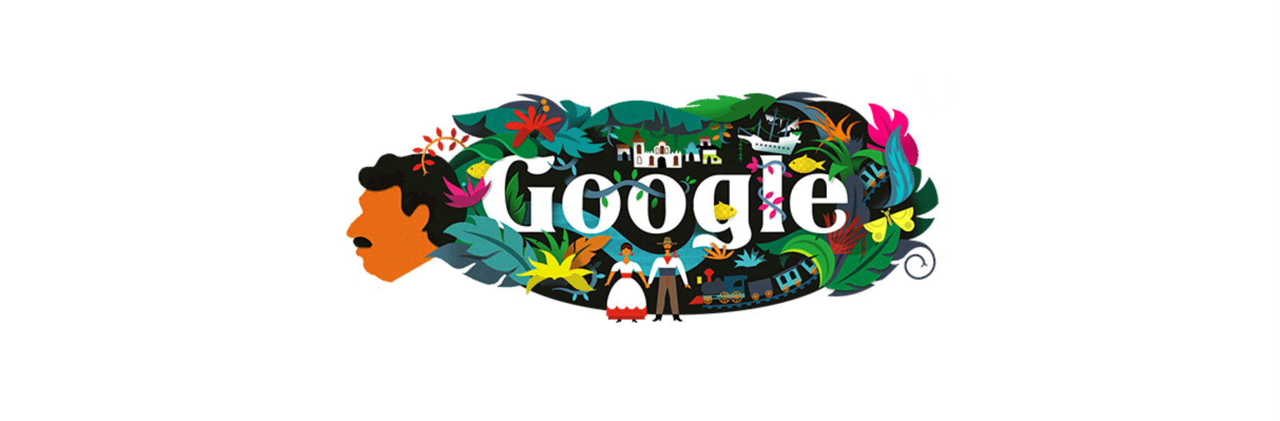 El Doodle de García Márquez que puede verse en 37 países ¿Está tu país en la lista?