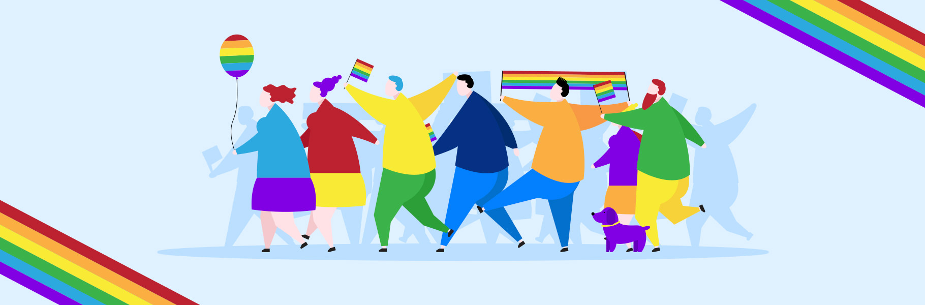 Conoce el significado de los colores en la Bandera de la Diversidad