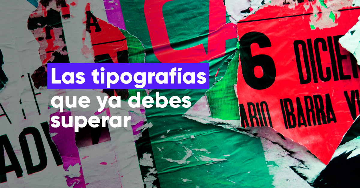 Los 7 pecados tipográficos. Los tipos de letra que ya debes superar