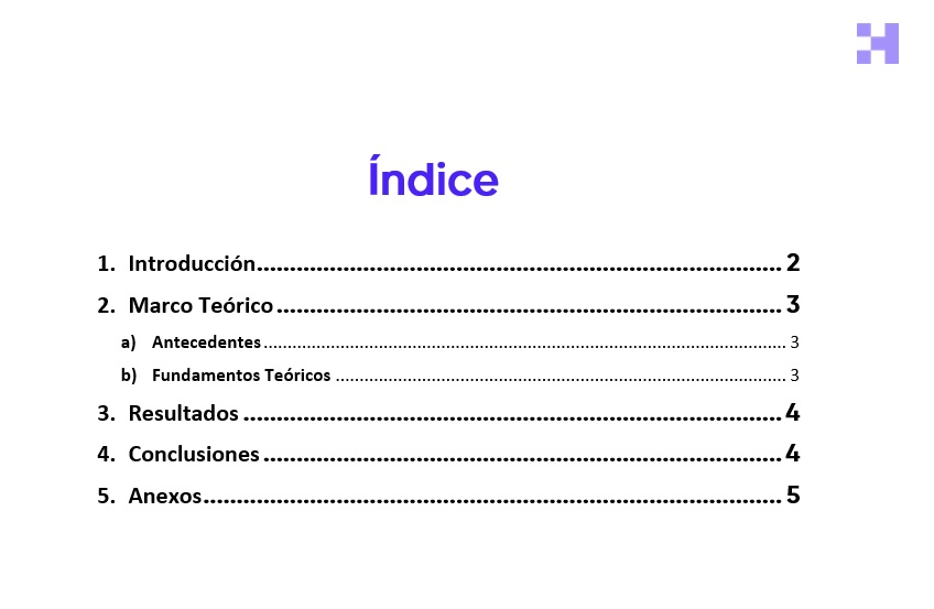  GRATIS Plantilla De ndice En Word Para Descargar 2021 Crehana