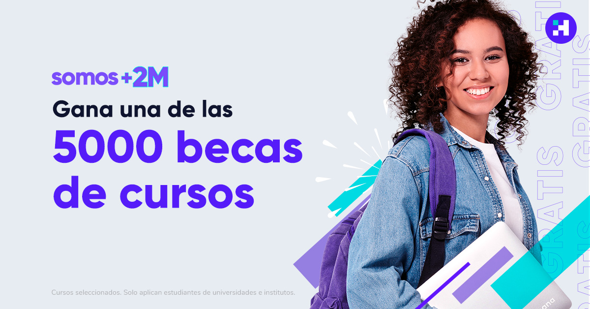 Gana una de las 5000 becas de cursos