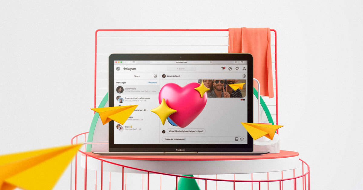Instagram prueba el envío de mensajes directos en su versión web