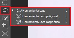 herramienta lazo photoshop